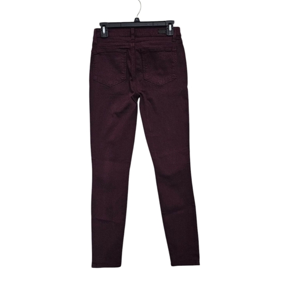 Paige Verdugo Ankle Mid Rise Skinny Wine Purple 27 NWT - Picture 2 of 8